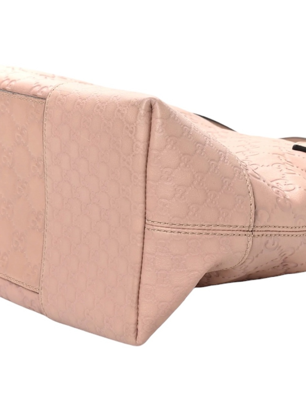 GUCCI Guccissima Medium Bree Foldover Tote Soft Pink - Picture 8 of 9